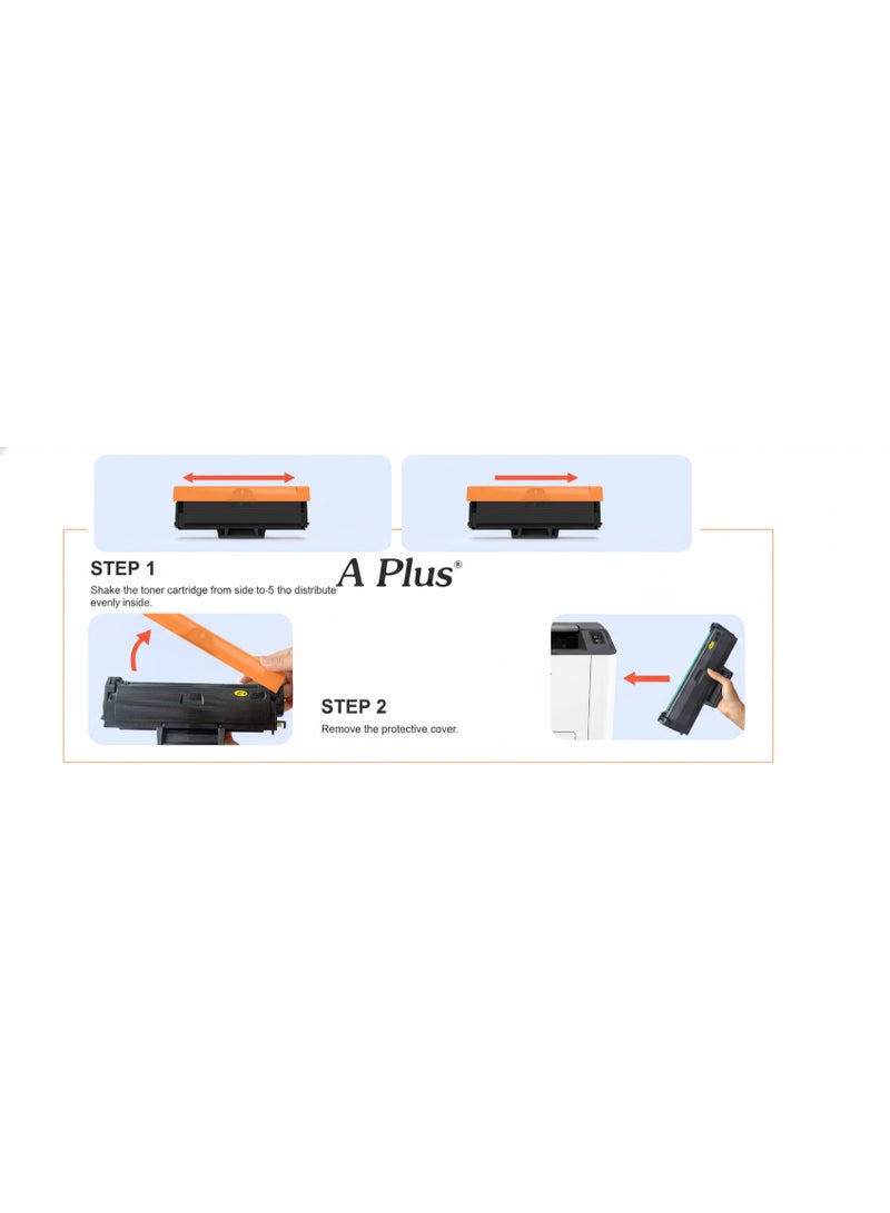 A PLUS APlus Compatible 106A W1106A 3 Pieces Combo Toner Cartridge Black for HP LaserJet Pro  107, MFP M135, and MFP M137 series printers - Image 3